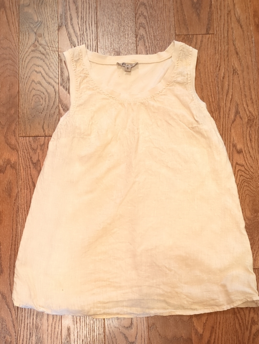 Flax Cream Linen Tank Top
